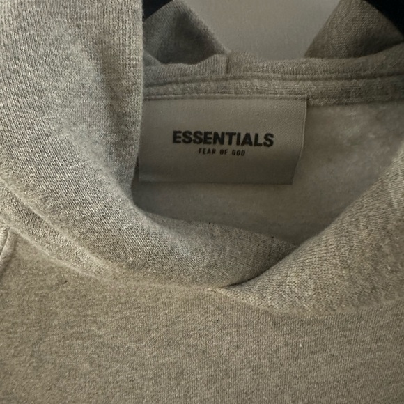 Essentials Grey Pullover Hoodie - Picture 10 of 12
